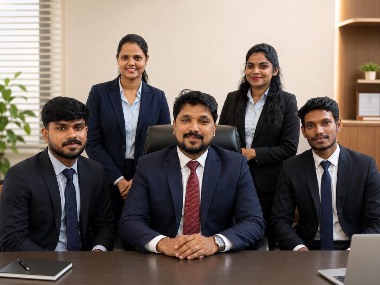 Popular India Groups core team at the office